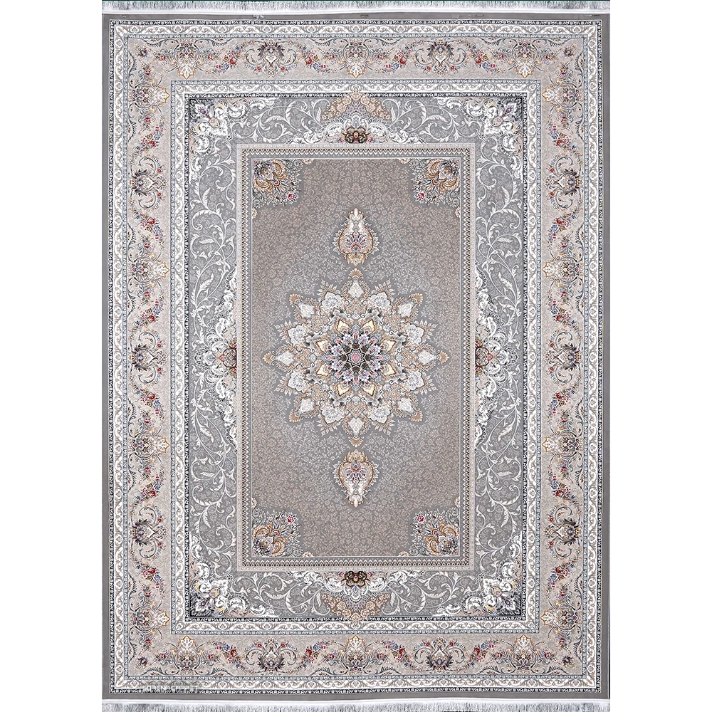 Makine yapımı halı 1000 tarak, 14 renk, tamamı kabartmalı Celine Silver tasarım
