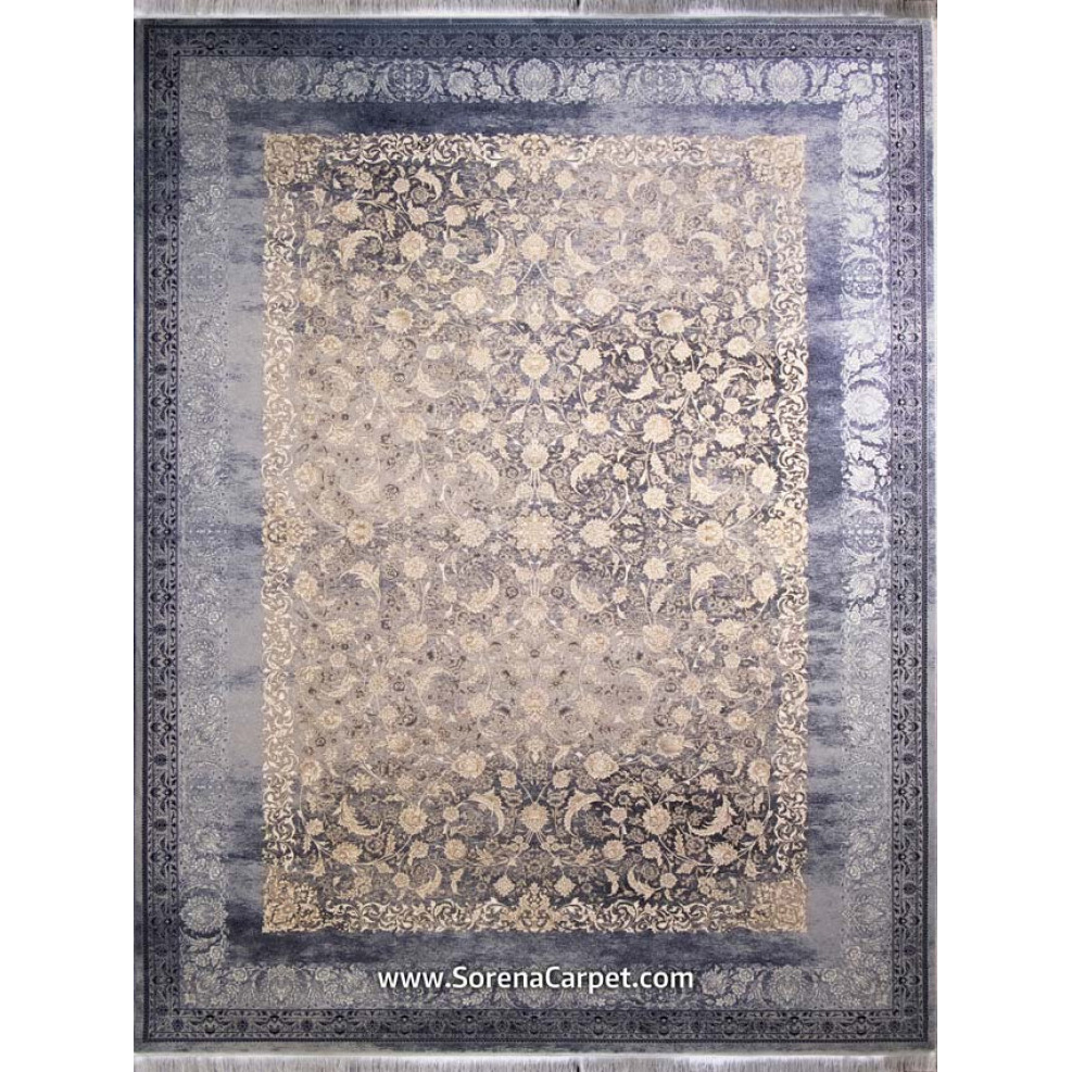 700 comb Kashan machine carpet, vintage design, Talakoob