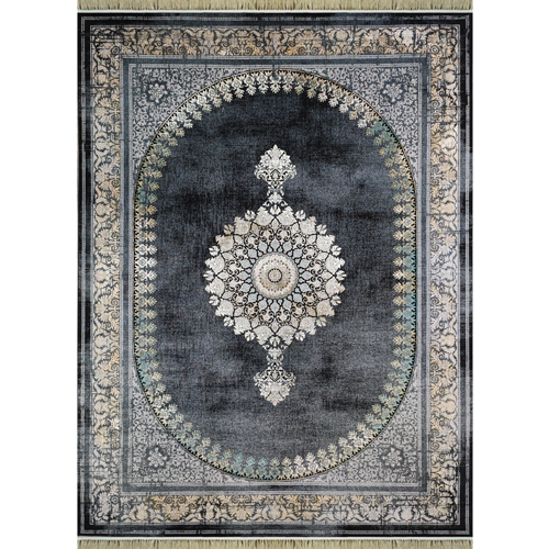700 芦苇波斯地毯 - Mahnaz 复古金属色