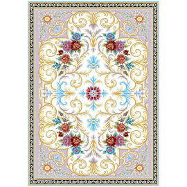 Machine-made carpet 1200 Reeds, zhivar design