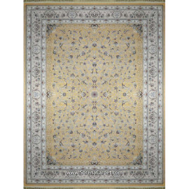 700 comb Kashan machine carpet, golden occasion design