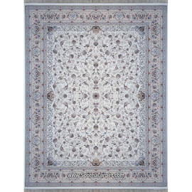 Kashan 700 shoulder machine carpet, bargain design, cream, beige border